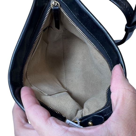 ISABEL MARANT Luzes Mini Gathered Soft Leather Shoulder Bag Black - Picture 8 of 12